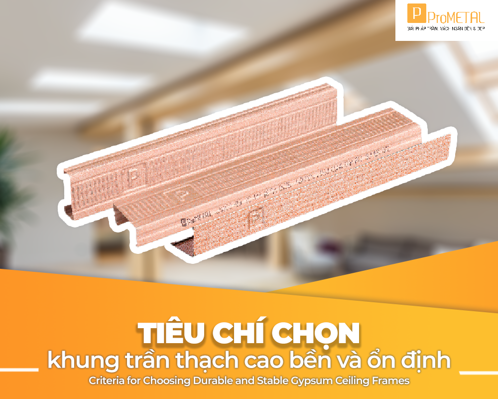 Khung trần thạch cao Prometal 2