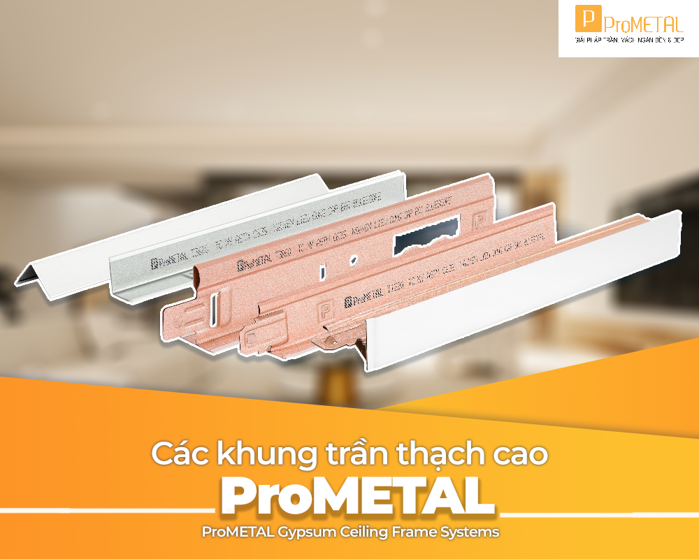 Khung trần thạch cao Prometal 5