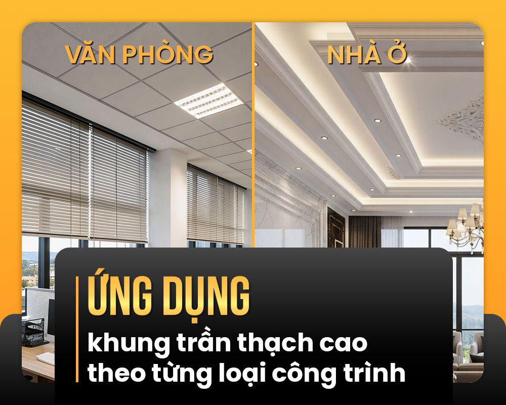 Khung trần thạch cao là gì
