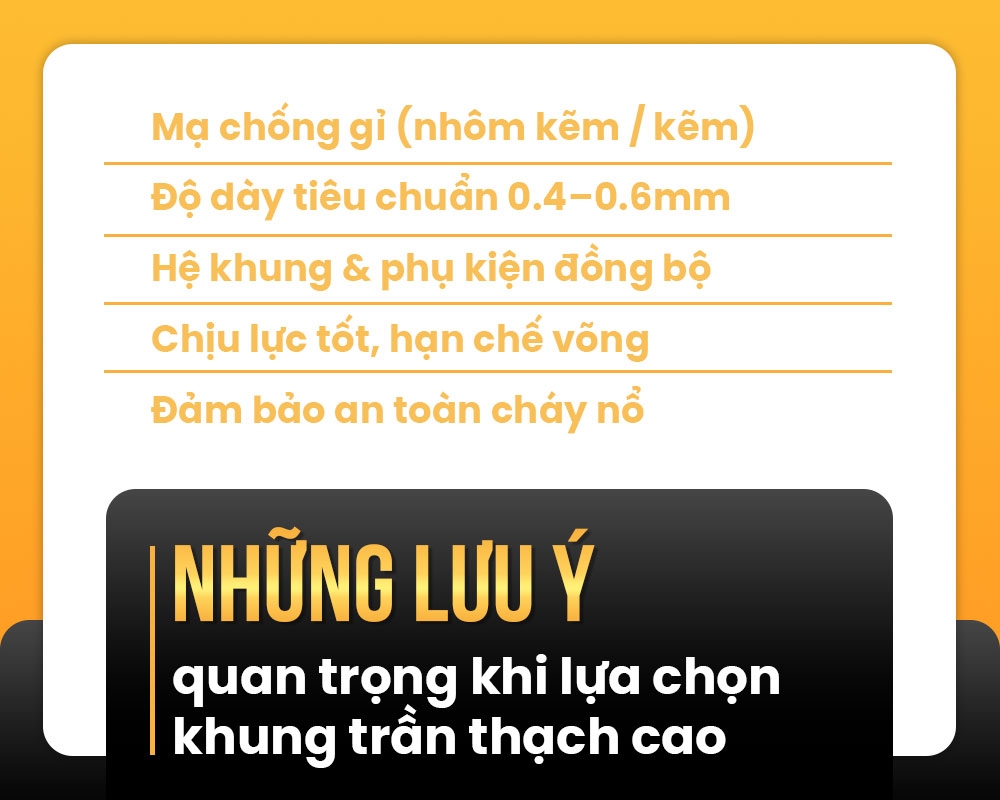 Khung trần thạch cao là gì