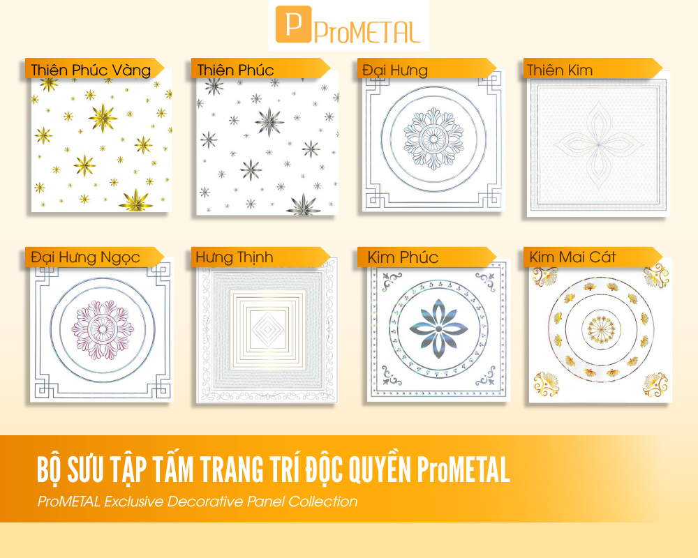 Bộ sưu tập tấm trang trí độc quyền ProMETAL