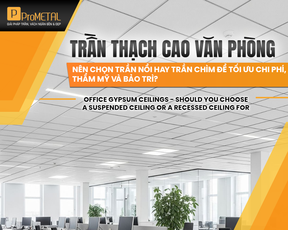 trần thạch cao văn phòng