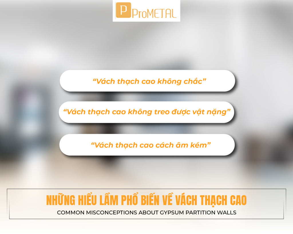 Những hiểu lầm phổ biến về vách thạch cao